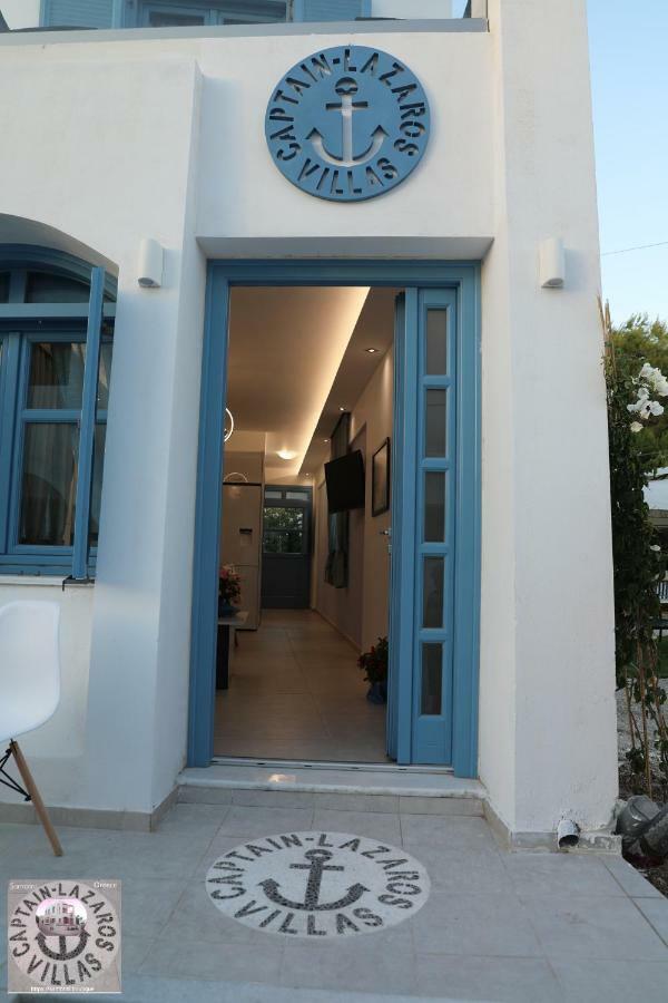 Located By The Sea One Beachfront Private Captain Lazaros Pool Villa With Loft In 750Sqm Spacious Private Plot-Jacuzzi-Sunrelax-Furnished Terace-Gazebo-Private Parking,Sleep 3 Adults And 2 Children, Just Steps From The Black Beach-Seaview Perissa  Exterior photo